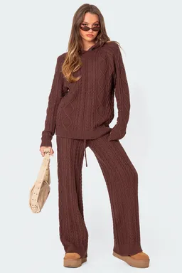 Pantalón jelena punto trenzado de Edikted en Pantalones para argentina