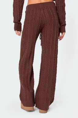 Pantalón jelena punto trenzado de Edikted en Pantalones para argentina
