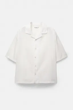 Camisa manga corta con lino de Pull&Bear en Camisas para argentina