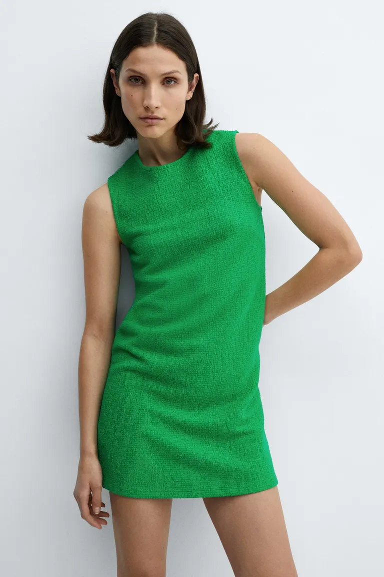 Vestido texturado punto de Mango en Vestidos para argentina