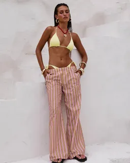 Pantalones rayados taja de Princess Polly en Pantalones para argentina