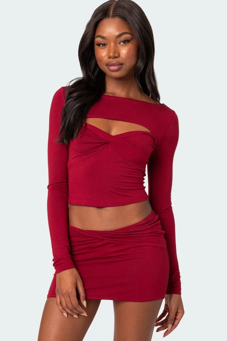 Top lara cut out cruzado de Edikted en Tops para argentina