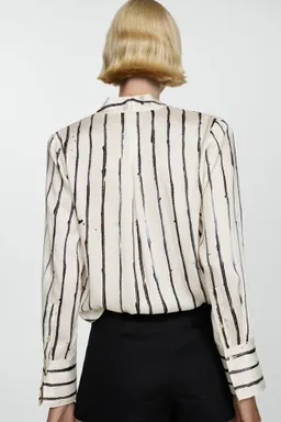 Blusa cruzada rayas de Mango en Blusas para argentina