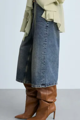 Bermudas vaqueras wideleg de Mango en Pantalones para argentina