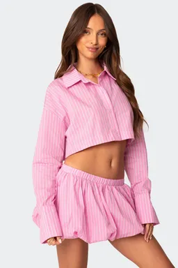 Camisa corta hila rayas de Edikted en Camisas para argentina