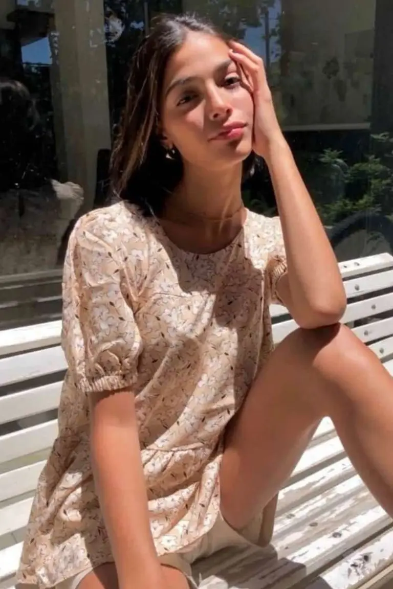 Blusa de Lino Fruncida de Hesed en Blusas para argentina