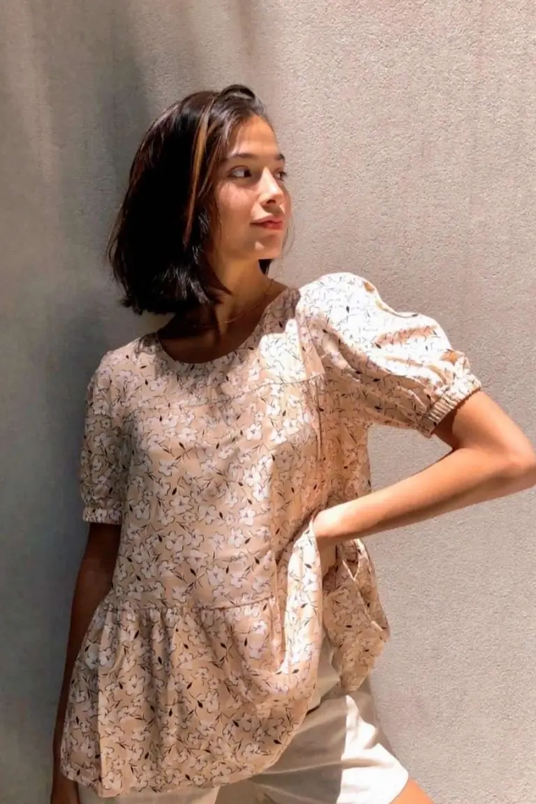 Blusa de Lino Fruncida de Hesed en Blusas para argentina