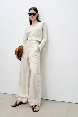 Cárdigan crop semitransparente de Mango en Buzos y Sweaters para argentina