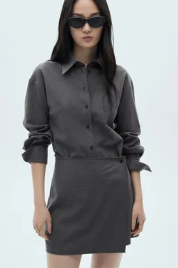 Vestido camisero raya diplomática de Mango en Camisas para argentina