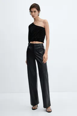 Top terciopelo con strass de Mango en Tops para argentina