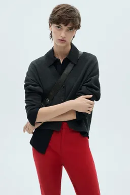 Pantalón recto algodón de Mango en Pantalones para argentina