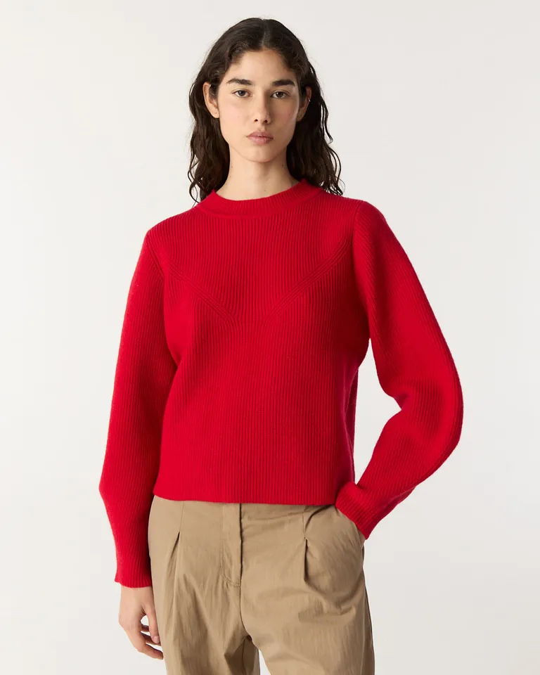 Sweater con escote redondo y mangas largas con diseño de morfología curva de Furzai en Buzos y Sweaters para argentina