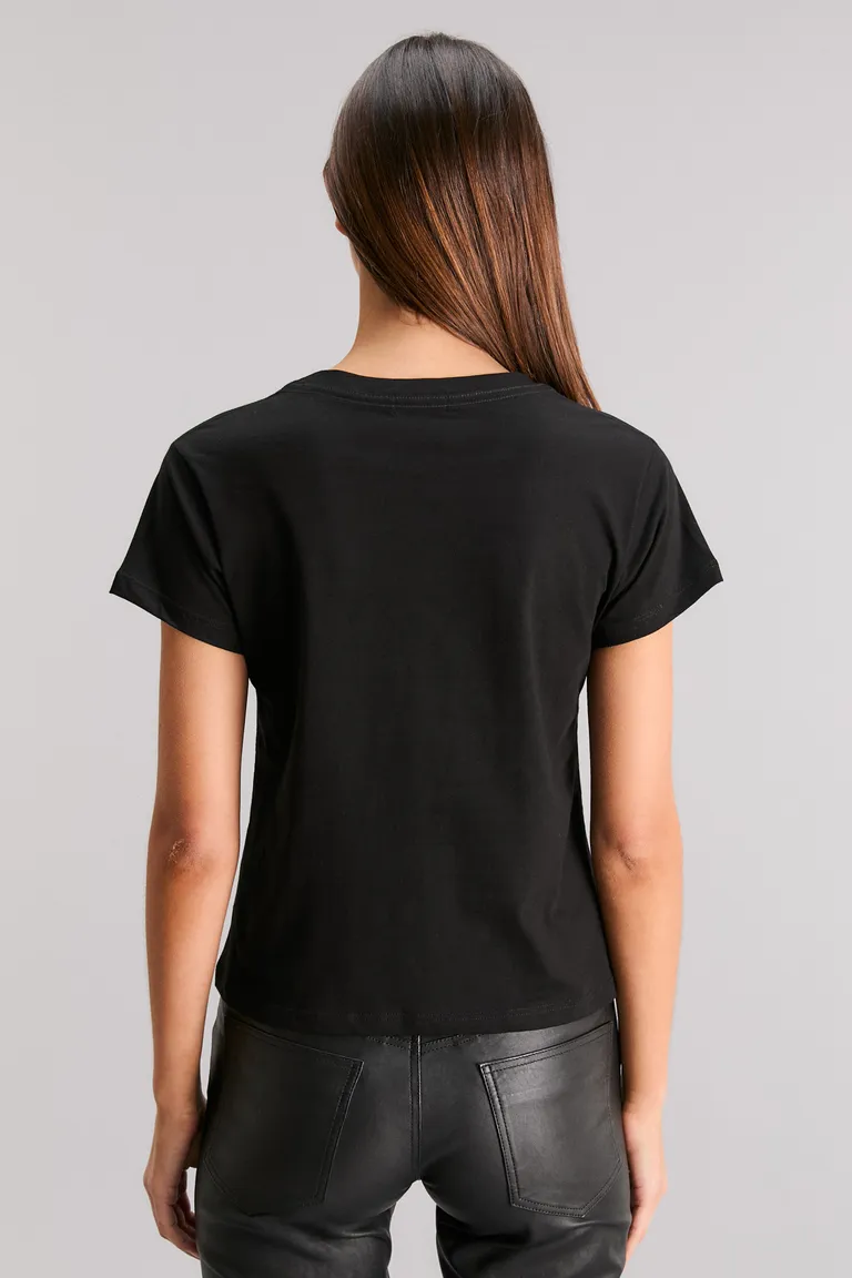 Remera negra con texto gráfico 'Nothing left to lose' - Prenda de moda para mujer de Kosiuko en Remeras para argentina