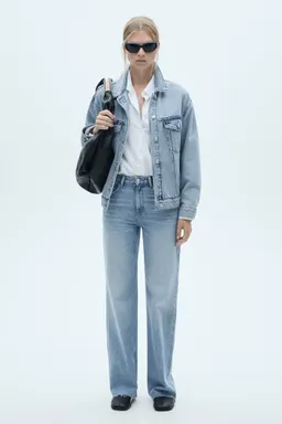 Jeans danila wideleg tiro alto de Mango en Pantalones para argentina