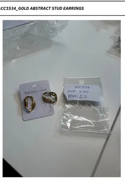 Aros abstractos sin esfuerzo de Edikted en Bijouterie para argentina