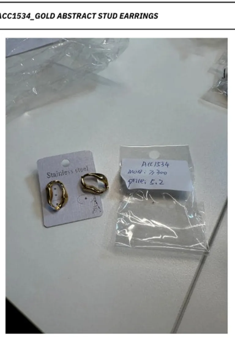 Aros abstractos sin esfuerzo de Edikted en Bijouterie para argentina