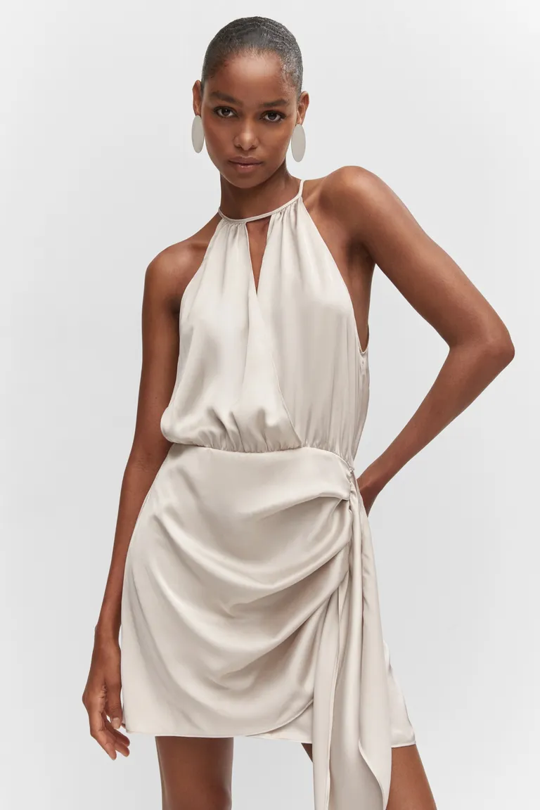 Vestido satinado halter de Mango en Vestidos para argentina