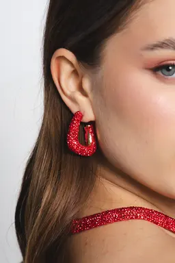 Aros argolla full strass de Exotica Accesorios en Bijouterie para argentina