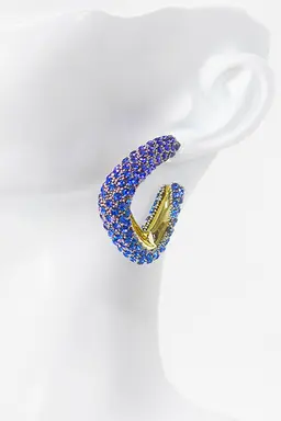 Aros argolla full strass de Exotica Accesorios en Bijouterie para argentina
