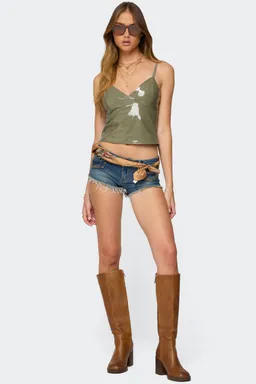 Musculosa carmie vinilo de Edikted en Tops para argentina