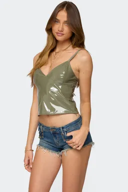 Musculosa carmie vinilo de Edikted en Tops para argentina