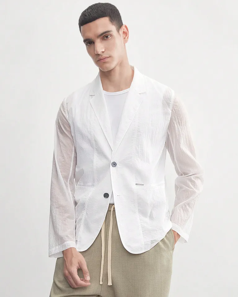 Chaqueta traje nylon old money de Aknotic en Sastrería para argentina