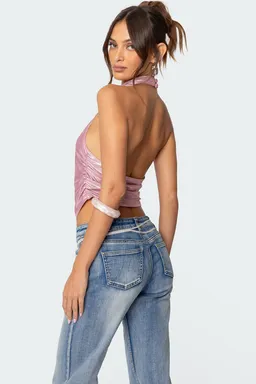 Top brillante escote halter de Edikted en Tops para argentina