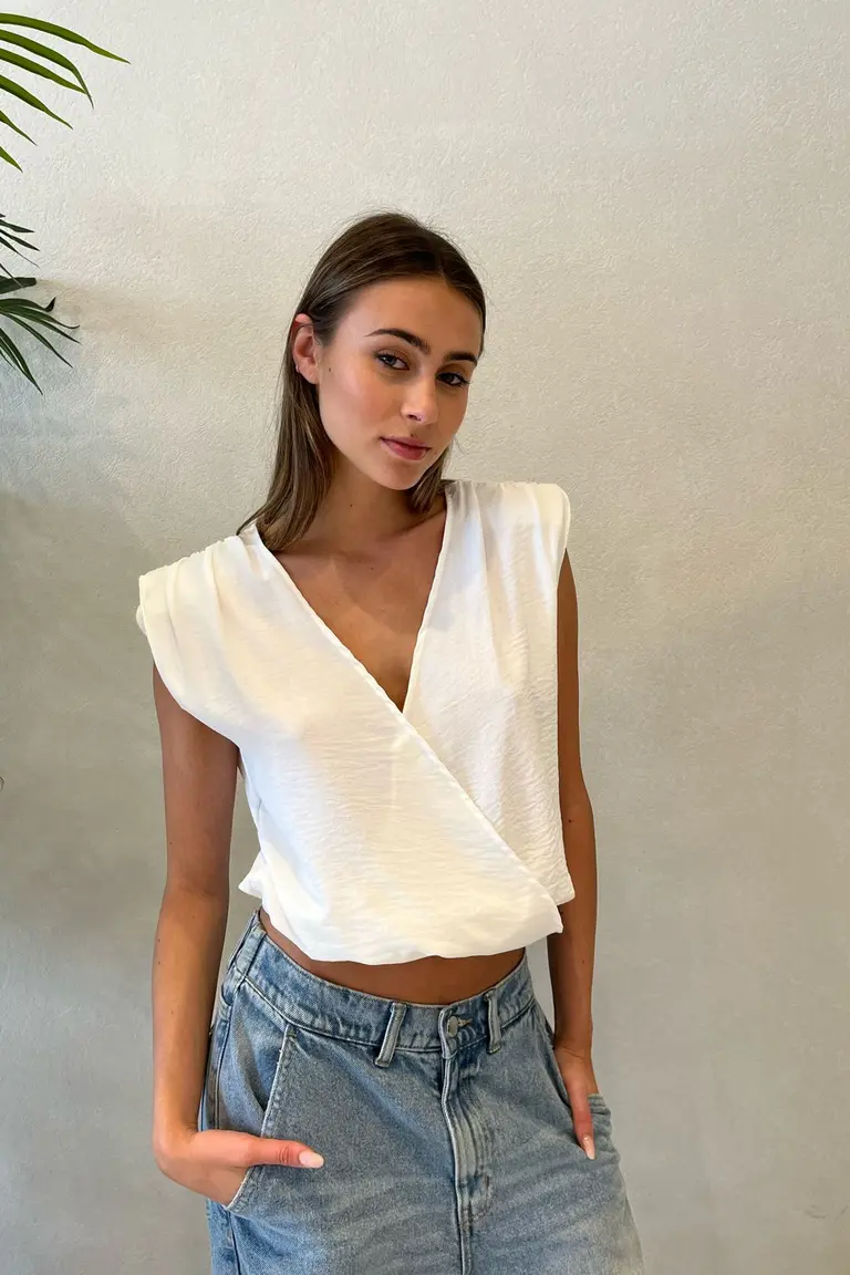 Blusa Cruzada Elegante de Mádava en Blusas para argentina