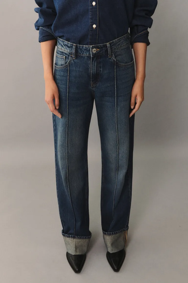 Jeans rectos tiro alto de Mango en Pantalones para argentina