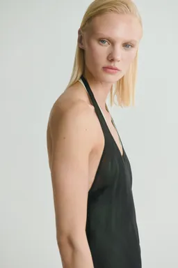 Vestido combinado semitransparente de Mango en Vestidos para argentina