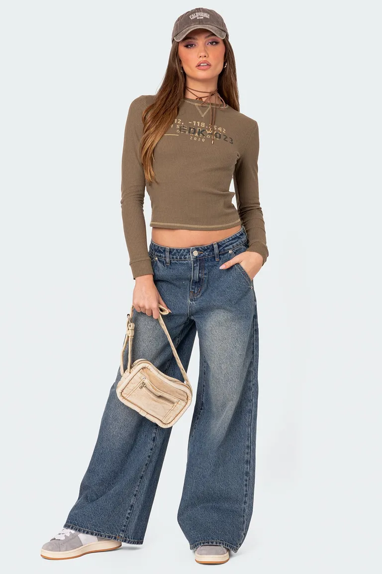 Jeans baggy pata ancha de Edikted en Pantalones para argentina