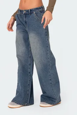 Jeans baggy pata ancha de Edikted en Pantalones para argentina