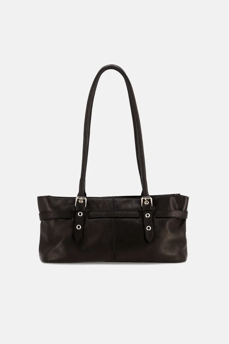 Cartera rectangular de mano con correas largas y apliques de hebillas decorativas en el frente de Justaosadia en Bolsos y Carteras para argentina