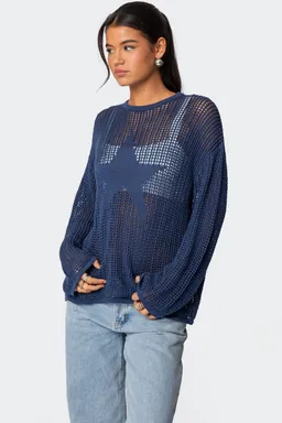 Sweater oversize estrellas de Edikted en Buzos y Sweaters para argentina