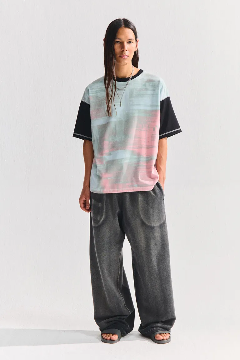 Pantalón jogger stwd plateado de Pull&Bear en Pantalones para argentina