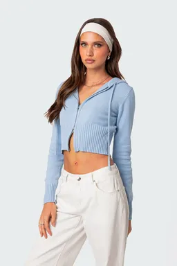 Cárdigan con capucha tejido desiree de Edikted en Buzos y Sweaters para argentina