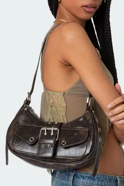 Cartera cuero sintético hebilla lavado de Edikted en Bolsos y Carteras para argentina