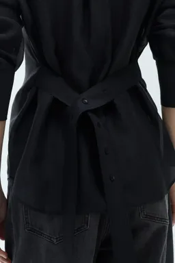 Camisa lyocell con lazo de Mango en Camisas para argentina