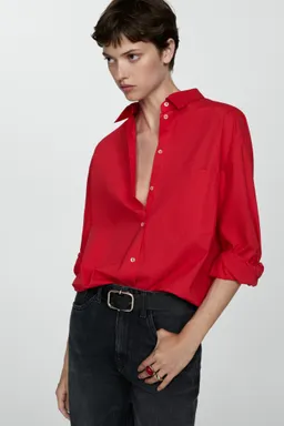 Camisa oversize con bolsillo de Mango en Camisas para argentina