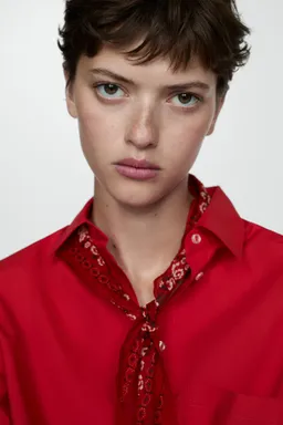 Camisa oversize con bolsillo de Mango en Camisas para argentina