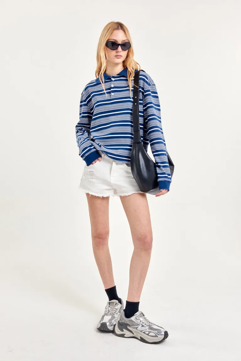 Shorts blancos cortos con roturas para mujer de 47 Street en Shorts para argentina