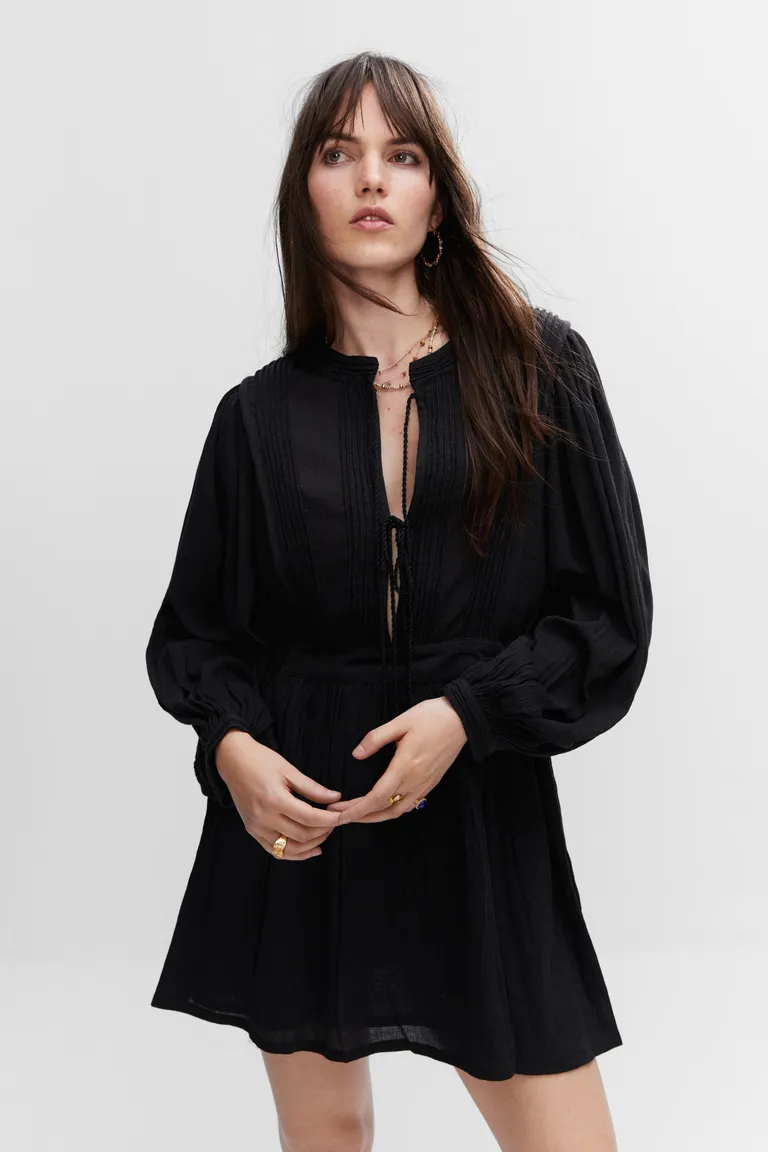 Vestido textura lazos de Mango en Vestidos para argentina