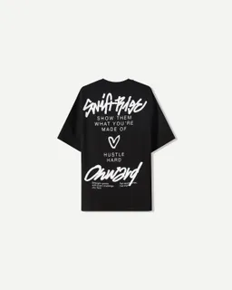 Remera felpa manga corta estampada de Bershka en Remeras y Polos para argentina