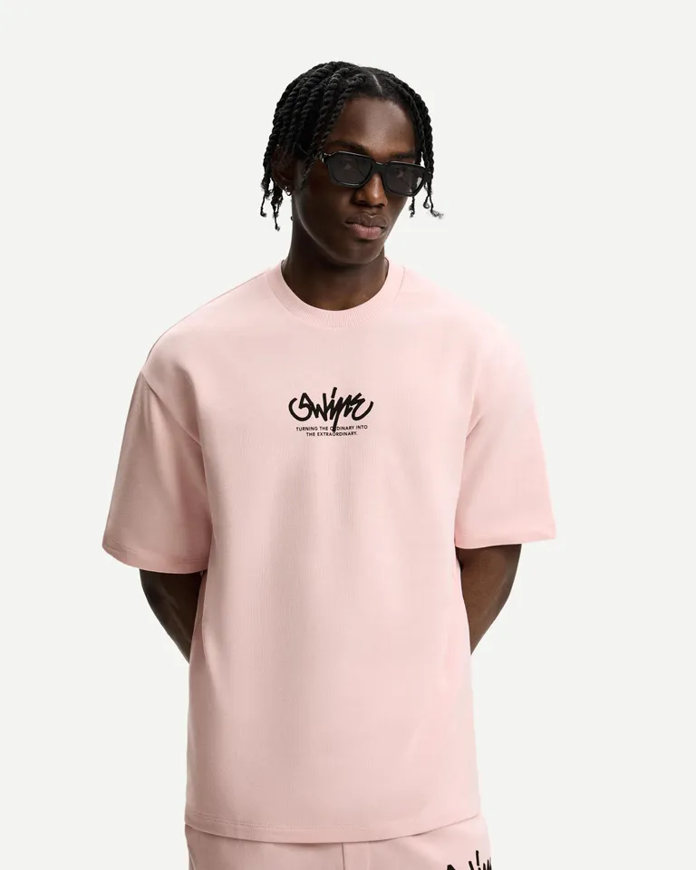 Remera felpa manga corta estampada de Bershka en Remeras y Polos para argentina