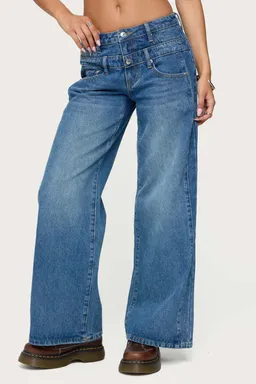 Jeans tiro bajo abel de Edikted en Pantalones para argentina