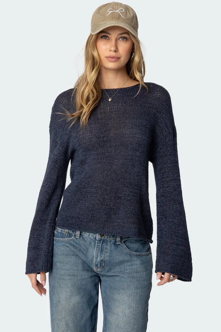 Sweater tejido liviano hombros caídos de Edikted en Buzos y Sweaters para argentina