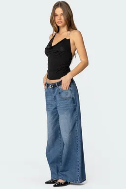 Top halter cuello drapeado rhia de Edikted en Tops para argentina