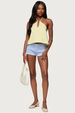 Oliviana top halter lino de Edikted en Tops para argentina