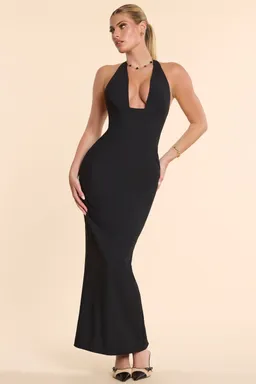 Maxi vestido halter sarga tejida de Oh Polly en Vestidos para argentina