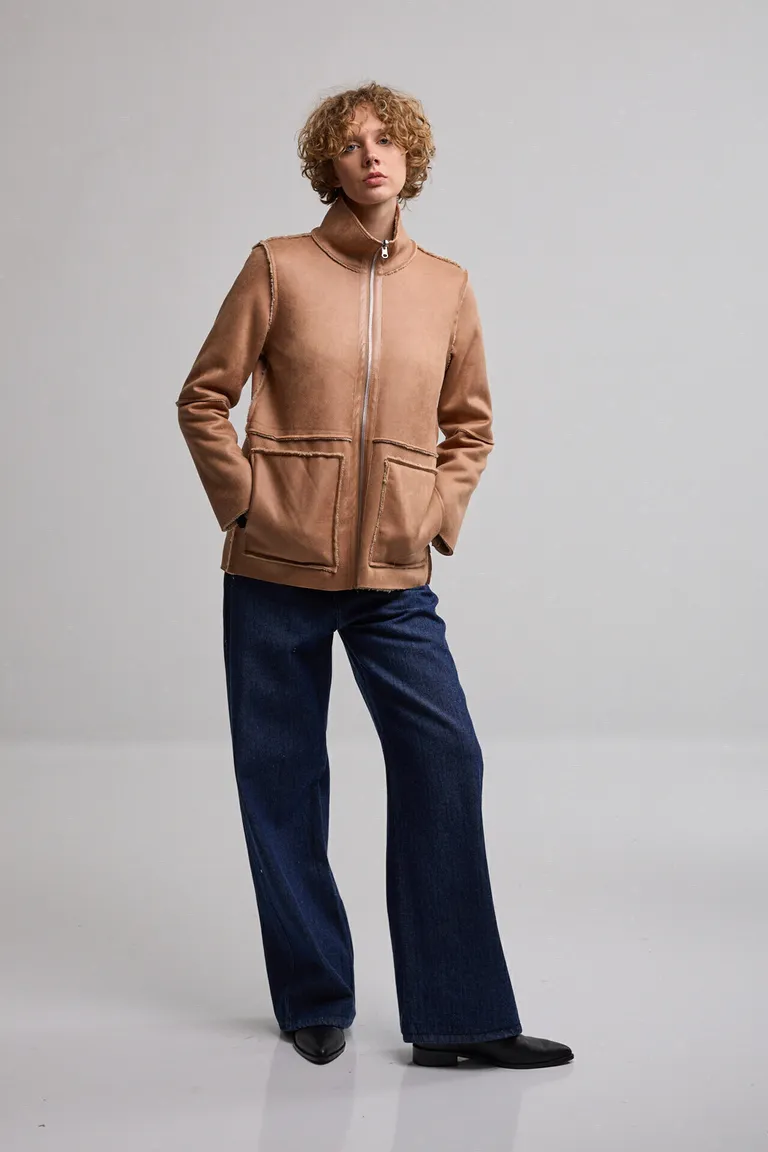 Chaqueta reversible con cierre frontal cuello alto y bolsillos delanteros de corte recto de Kill en Chaquetas para argentina